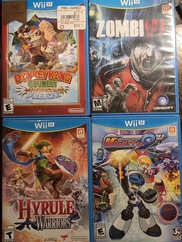 Lot Of 4 Wii U games for Sale Used Tested