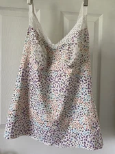 Ruby Ribbon Cami Sz 42 1800 Floral Heritage Lace Trim Camisole