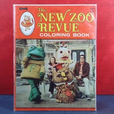 New Zoo Revue Coloring Book Saalfield 29c Version Clean Authorized Edition 1973