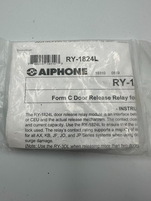Aiphone RY-1824L FORM C RELAY Door Release KB, JF, JO and JP Series PN:19310