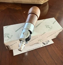 Vintage New Osborne Automatic Awl #413 Leather Sewing Tool Made In USA Western