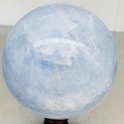 4000G Natural Blue Celestite Crystal Sphere Ball Healing Madagascar — photo 6