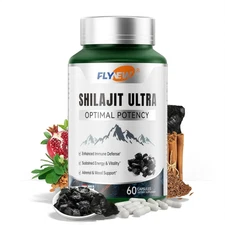 Flynew Shilajit Ultra Optimal Potency, Energy& Vitality, Shilajit L-arginine USA