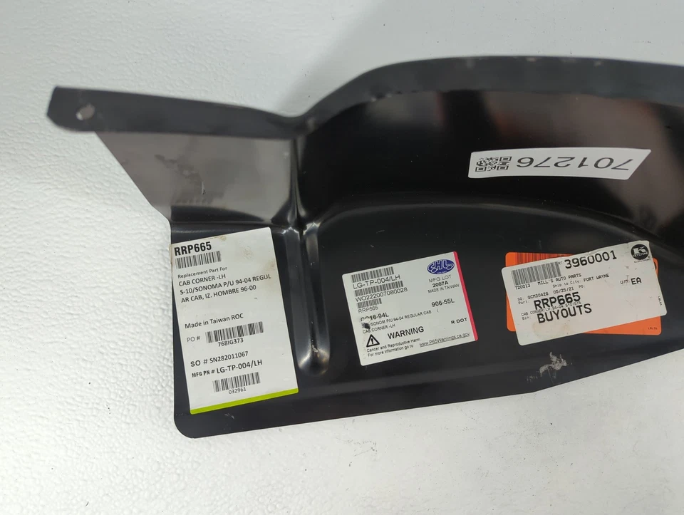 Chevrolet S10 1998 cabina parche esquina panel resistente Foto 3 de 4