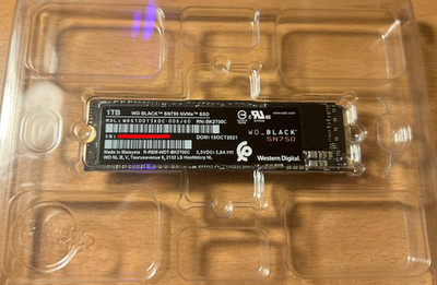 Western Digital WD Black SN750 1TB NVMe SSD   Top Zustand!