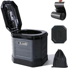 Portable Folding Camping Toilet Porta Travel Potty For Adults Car Hiking