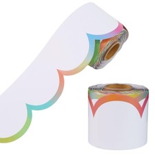 66 Ft 3In Colorful Edge White Semicircle Bulletin Board Border