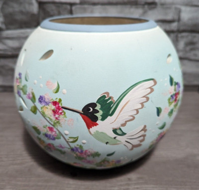 Red Line Studios Mia Ceramic Art Pottery Hummingbird Candle Holder Vase 1991