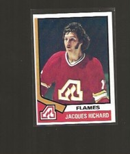 1974-75 TOPPS JACQUES RICHARD #139 NRMT HIGH GRADE SHARP CARD