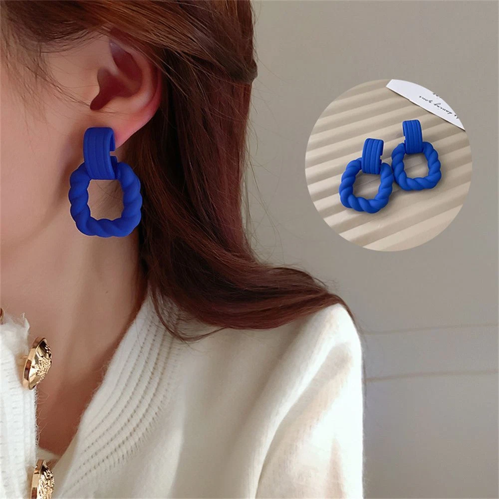 Blue earrings for women deals