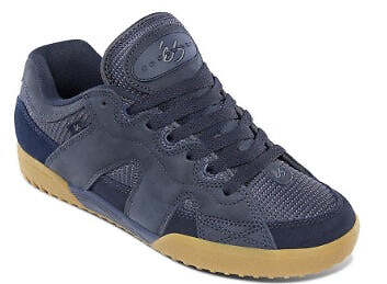 éS One Nine 7 Mens Suede Athletic Skate Shoes Size 8 Navy Blue Gum Retro Es One Nine 7 - Navy Gum – Holistic Skateshop main image 3
