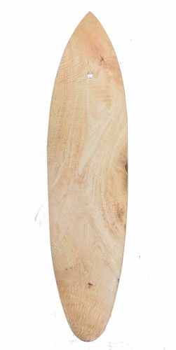 2 Deko Surfboards 100cm mit Hibiskus Blumen Motiv Hartholz Surfboard Surfbrett - Bild 4 von 4