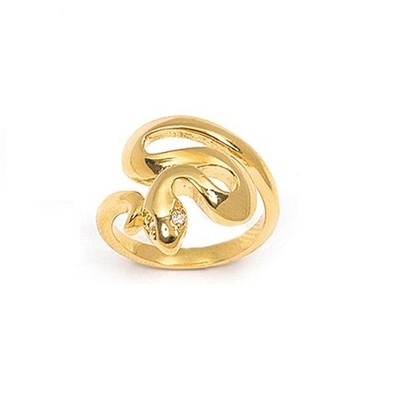Bague Femme Taille 56 - Plaqué Or 18K 5 Microns Avec Cz Diamant & Topaze Rose - Neuf étiquettes