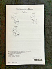 Kohler Owner's Manual for Toilets K-3519, K-3531, K-3652