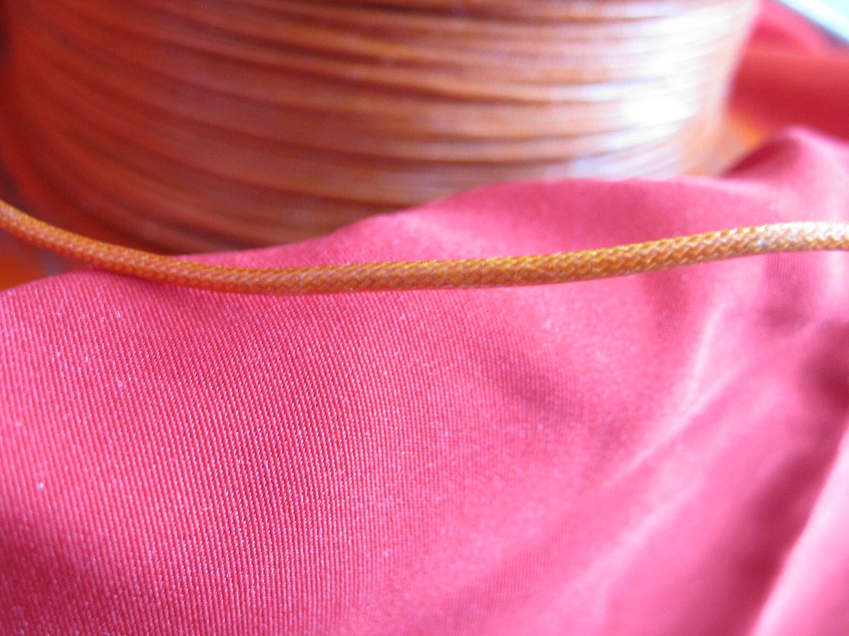 ベルデン四朗　No.3 10 ft Belden 8943 orange 20 AWG Stnd braid laquered lead wire