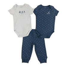 Nautica Infant Boys White / Blue 3pc Pant Set Size 12M , 18M