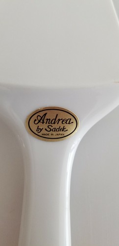 Andrea by Sadek Japan Porcelain Pie Cake Server Floral Design 10" NOS - Picture 4 of 7