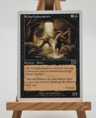 Scharfzahnratten 6. Edition Magic Karte MTG Deutsch (Razortooth Rats) 153/350
