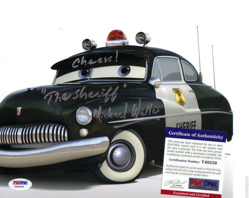 Michael Wallis Cars Sheriff Signed Autograph 8x10 Photo PSA DNA COA mr-134 - Picture 2 of 2