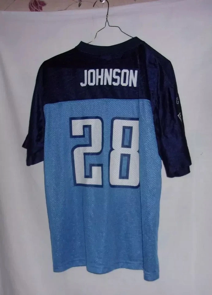 Camiseta Reebok Onfield NFL Tennessee Titans Chris Johnson #28 azul talla: 18-20 Foto 2 de 2