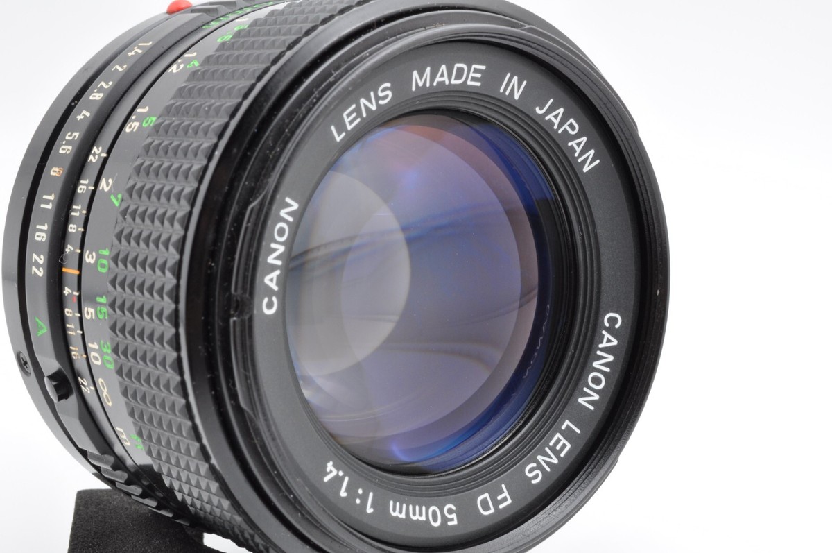 NEAR MINT】CANON NEW FD 50mm F1.4 NFD Standard MF Lens Japan