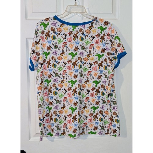 T-shirt Disney Parks Toy Story stampa all over bordo blu Toy Story Land 1X - Foto 5 di 7