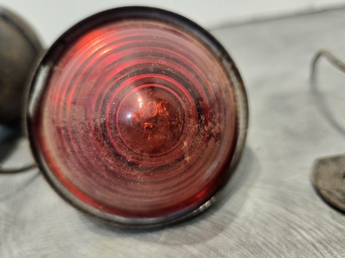 4 KD 508 Beehive Red Lens Marker Stop Signal Light W Metal Bracket Moto Trailer - Picture 10 of 10