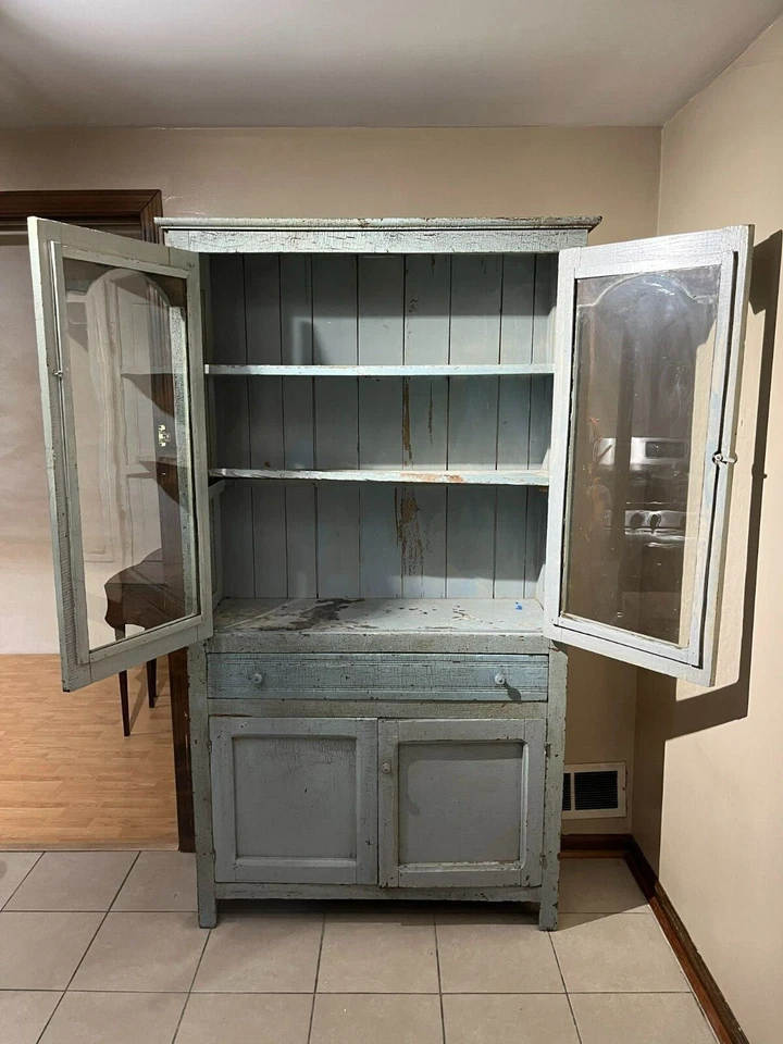 Антикварный кухонный шкаф для пекарей/пирогов 19 века - Изображение 2 из 3