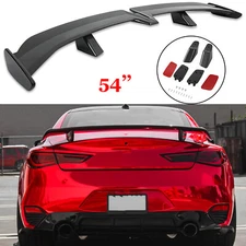 54" Rear Trunk Spoiler Tail GT Wing PRO Style Carbon For Infiniti Q50 Q60 Sedan