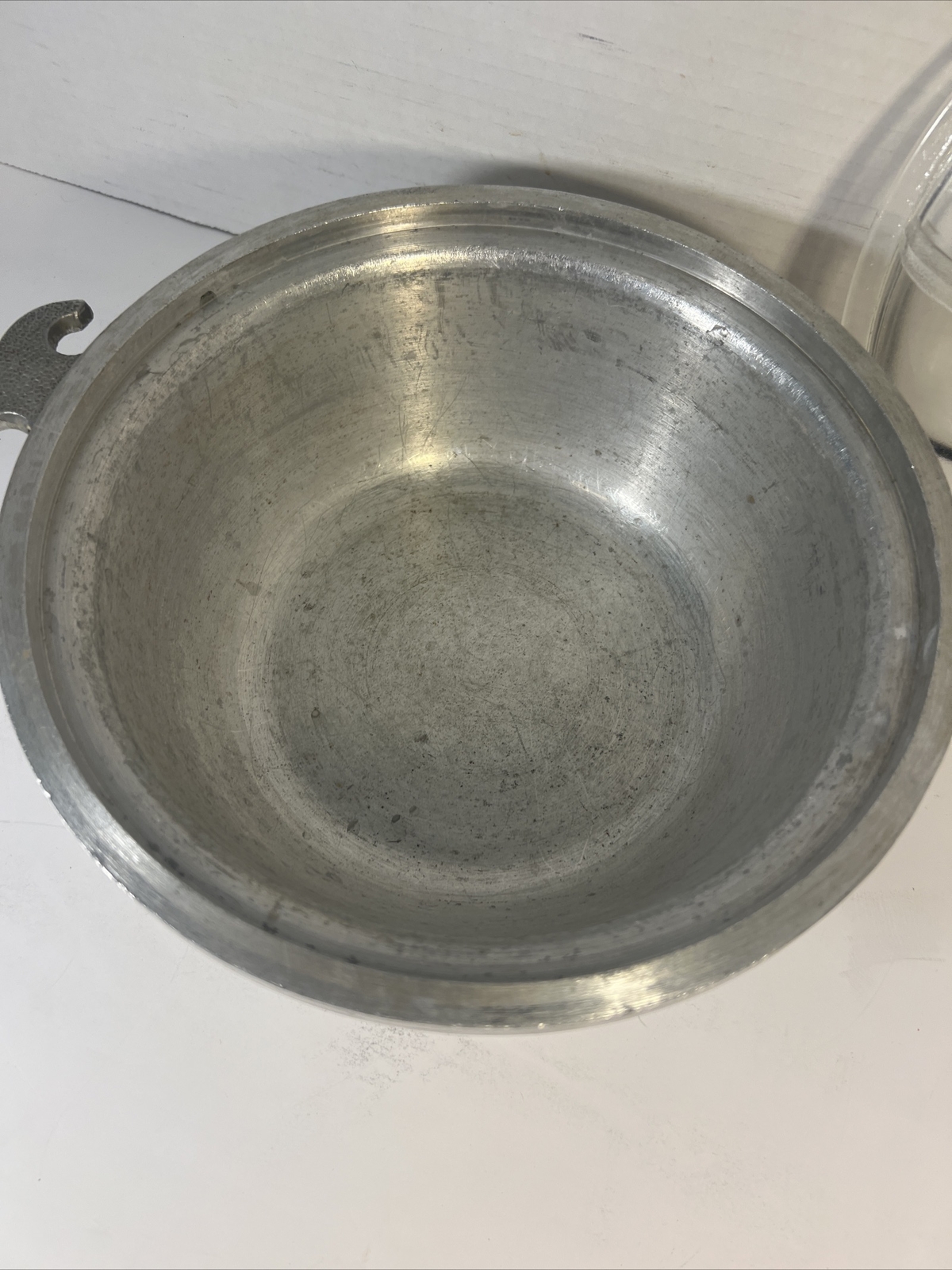 Vintage ALUMINUM GUARDIAN SERVICE COOKWARE BAKING PAN ROASTER 10” GLASS