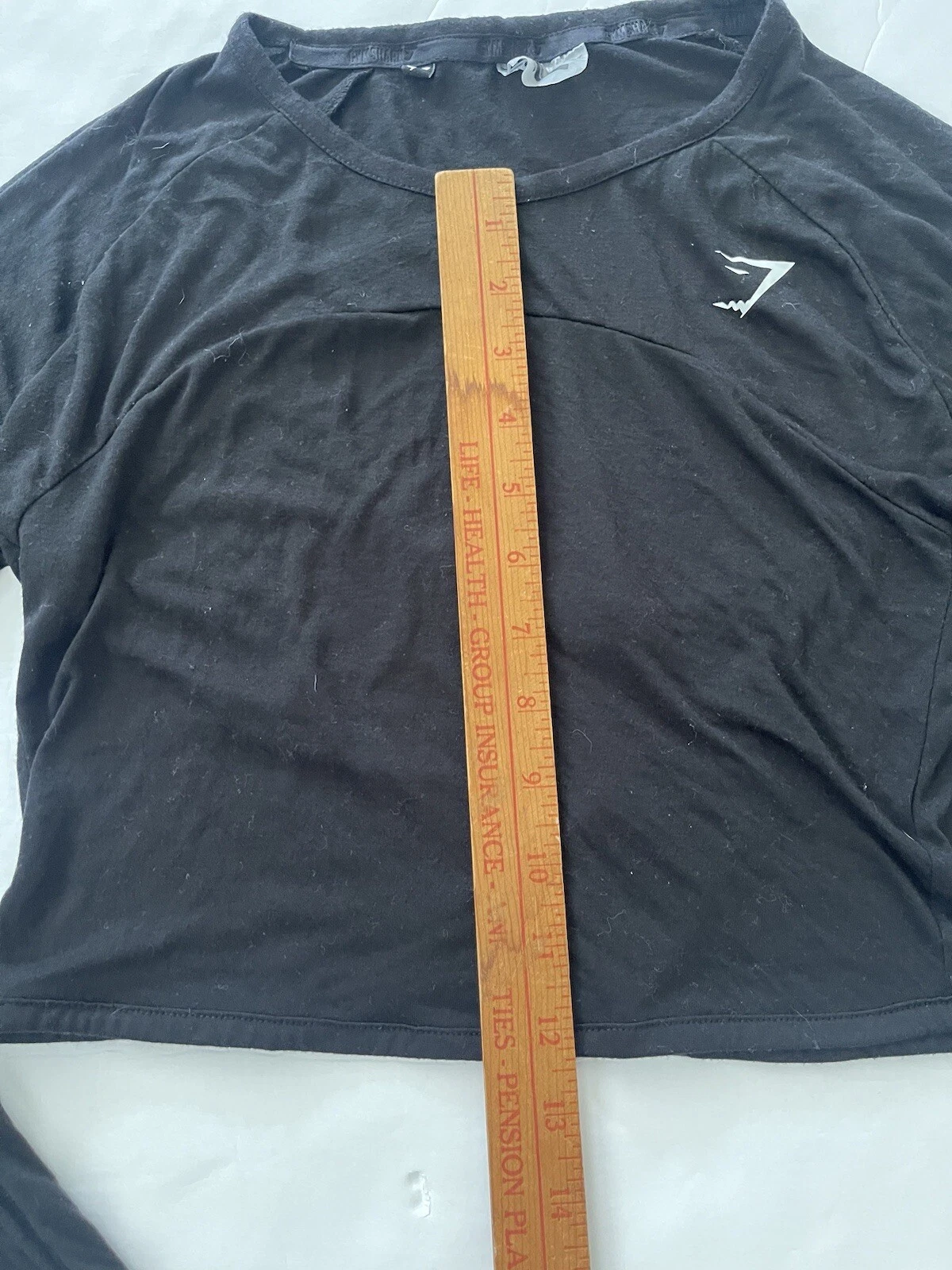 gymshark crop top long sleeve flex sports thumb holes shirt