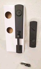 Delaney Hardware Italian Briona Black Dummy Door Handleset + Right-Hand Interior