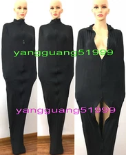 Black Spandex Mummy Suit Costumes Unisex Sleeping Bag With internal Sleeves F130