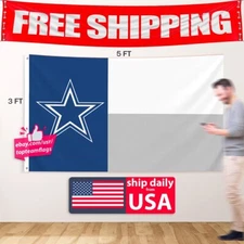 Dallas Cowboys Flag 3x5 FT Banner Star Logo FAST FREE Shipping US Seller