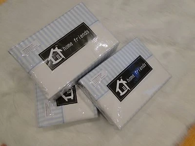 HOME FRIEND Clearance Sale !!! Sky Blue Print Bromley Stripe Bed Sheet Set