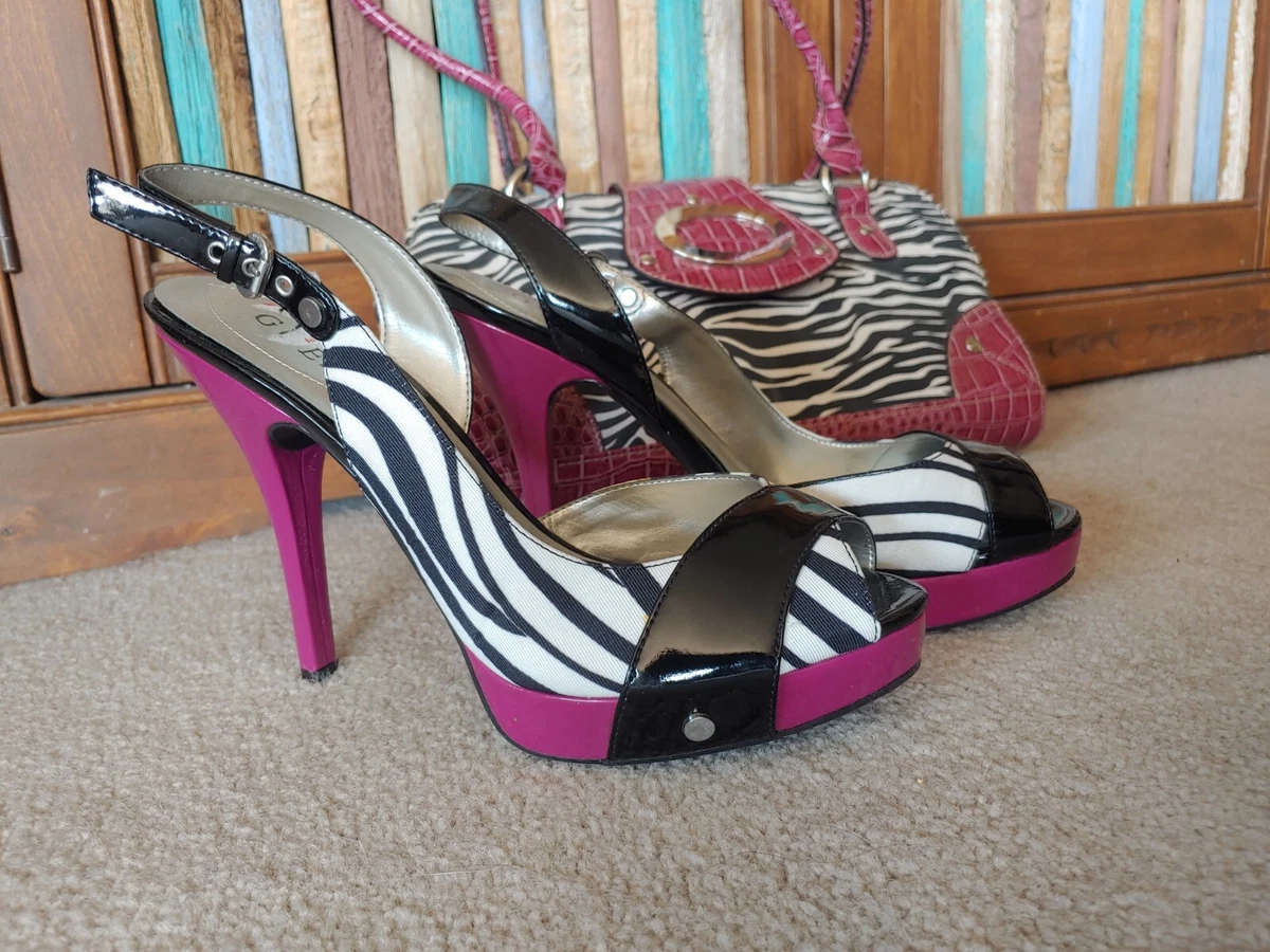 Hot pink and black heels top