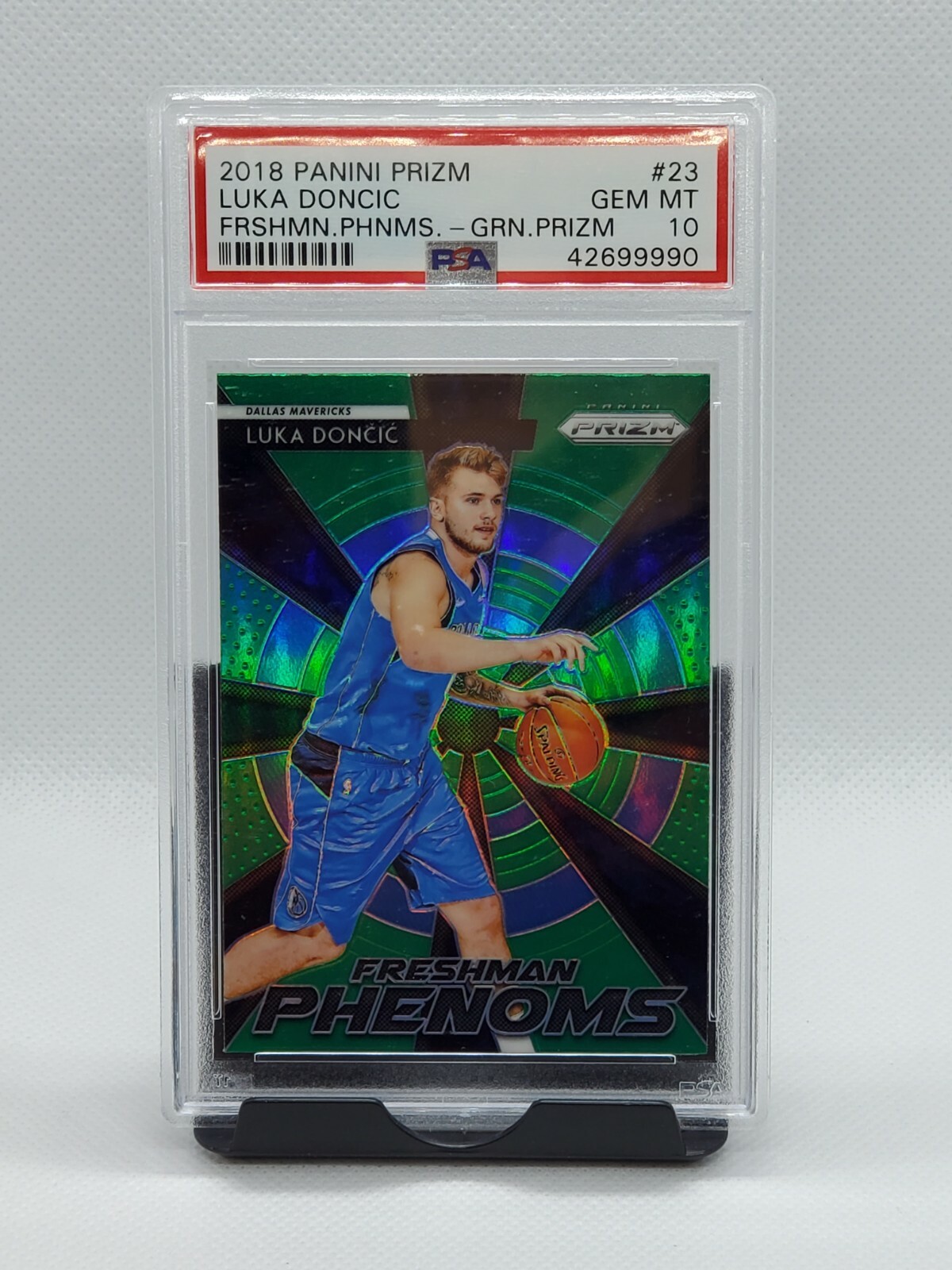 2018 Panini Green Prizm Luka Doncic Rookie RC Card 23 PSA 10 GEM MINT 