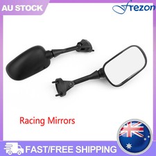 Side Rear View Mirrors For Kawasaki Ninja ZX6R 2005-2008 ZX 10R 2004-08 Black AU