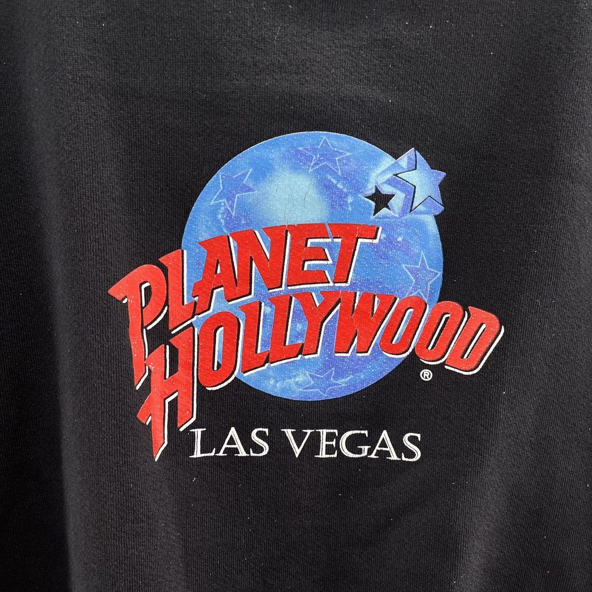 VINTAGE Planet Hollywood Sweatshirt Men Extra Large Black Las 