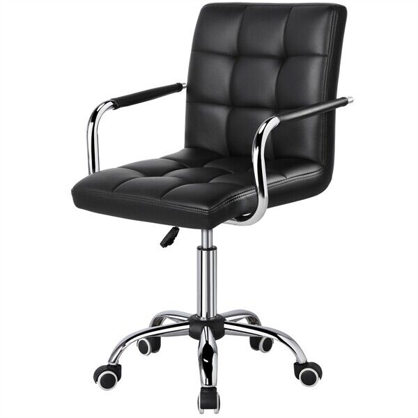 Home Office Chair Ergonomic Computer Desk Chair with Arms and Back Support Black