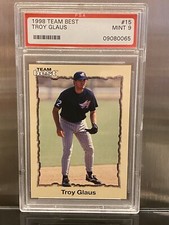 PSA 9 1998 Team Best Pre Rookie #15 TROY GLAUS {flawless slab} Anaheim Angels