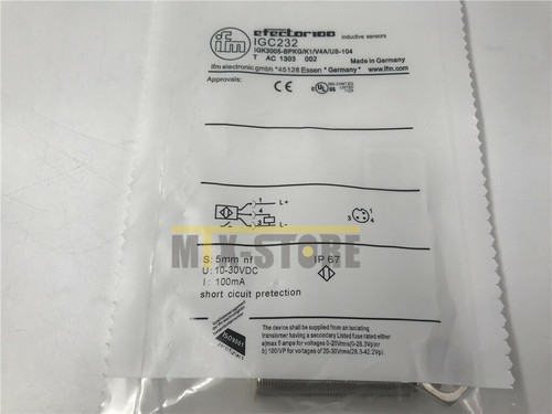 1PCS NEW IFM IGC232 IGK3005-BPKG/K1/V4A/US-104 Sensor & Proximity Switch #A6-33