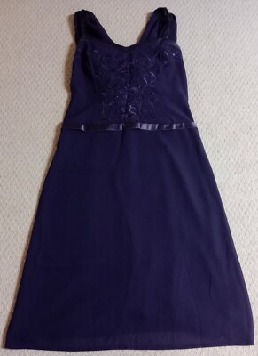 Studio I Womens Size 18 Purple Sleeveless Dress 23
