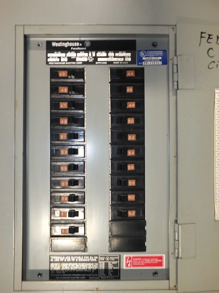 WESTINGHOUSE - W10B24CT - 100 АМПЕР, 208 / 120 В, 3Ø, M.L.O. ПАНЕЛЬ #378 - Изображение 3 из 4