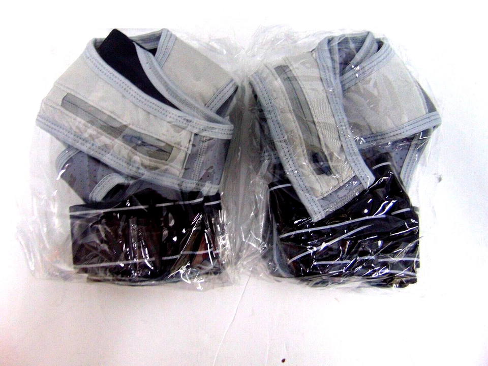 LOT OF (2) Running Vest Lightweight HLNIAO  Adjustable Band Pockets Silver - Image 2 of 4