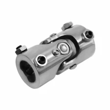 1" DD X 1" DD Double D Chrome Steel Steering Shaft Universal Joint Hot Rod