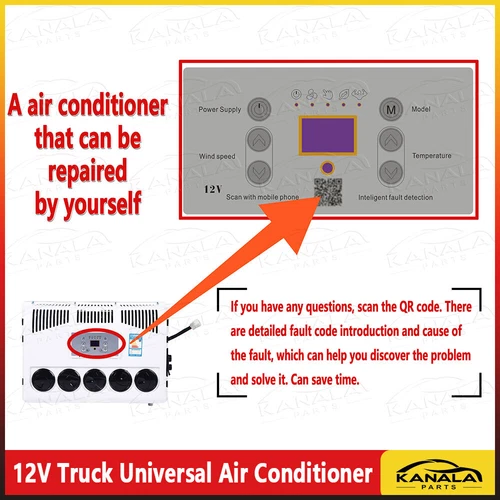 DC 12V Air Conditioner,A/C Kit Parking Air Conditioner for Truck, RV, Vehicle - Bild 8 von 21