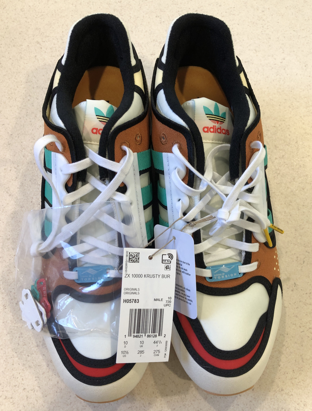 adidas Men's ZX 10000 The Simpsons 