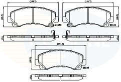Comline CBP36006 Brake Pad Set for sale online | eBay UK