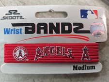 LOS ANGELES ANGELS  MLB WRIST BAND BANZ OFFICIALLY LICENSED SIZE M